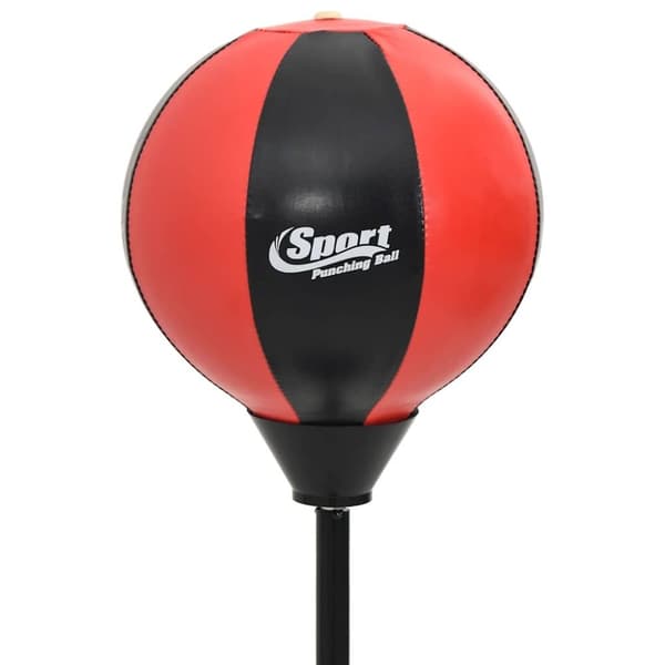 vidaXL Bokseballsett med hansker og pumpe justerbar høyde 81-122 cm