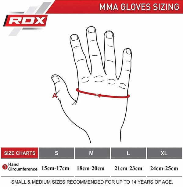 RDX MMA-handskar T6 Sparring Sparring Blå S