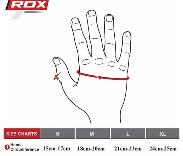 RDX T15 Noir Black M MMA Handsker