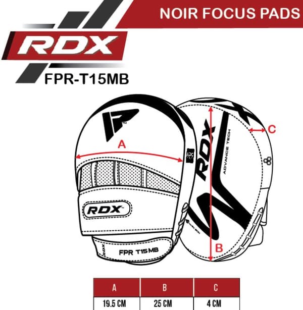 RDX Paws Boxningsskydd T15 Noir Black