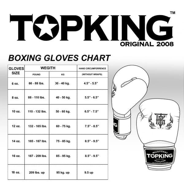 Top King Boksehandsker Tkbgfv Thai Flag 16OZ