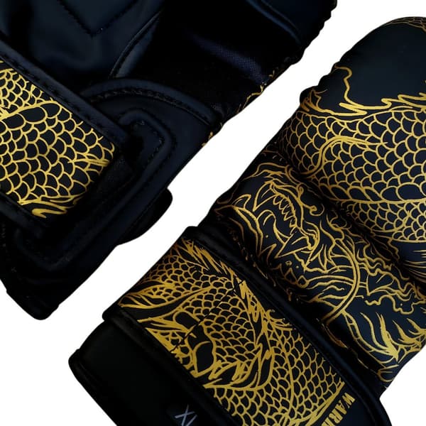 WarHouse MMA Sparringhandskar Dragon Svart/Guld XL
