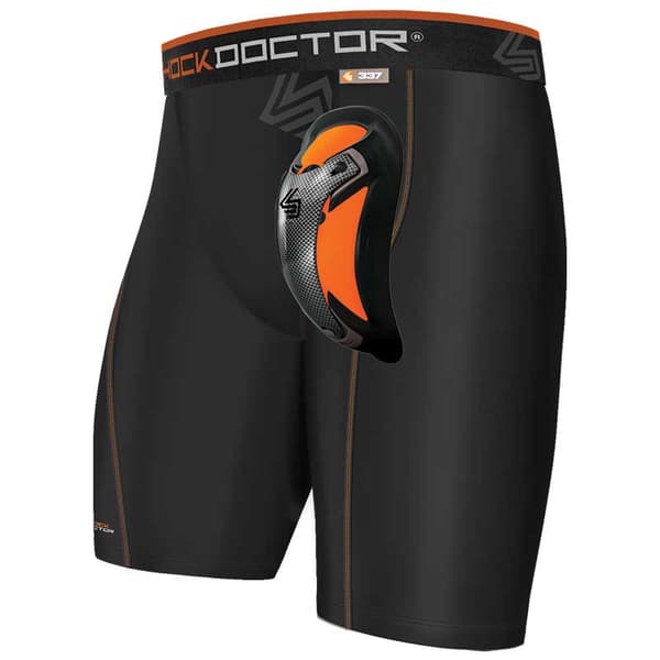 Shock Doctor Ultra Compression Boy Orange,Svart L