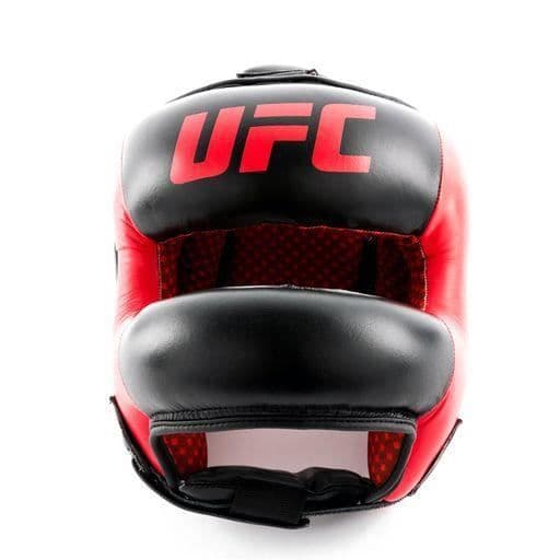 Pro "Full face" boxningshjälm för hel ansikte - UFC - Röd och svart - Storlek M