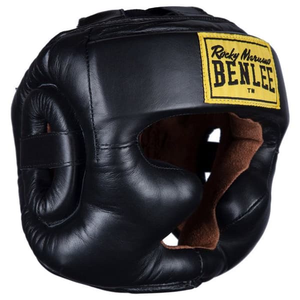 Heltäckande hjälm - BENLEE - Rocky Marciano - Optimal skydd - Äkta läder - Unisex