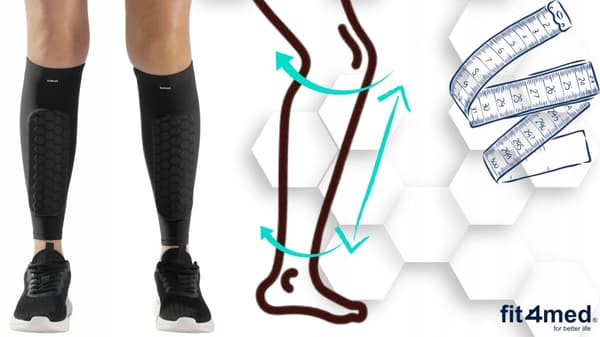 Skinnebensbeskyttere, skinnebensbeskyttere, elastiske knæbeskyttere, sportsbeskyttere S/M