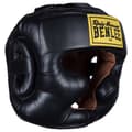 Miniatyrbild 1 av 4: Benlee Huvudställ I Läder Med Kindskydd Full Face Protection Svart S-M
