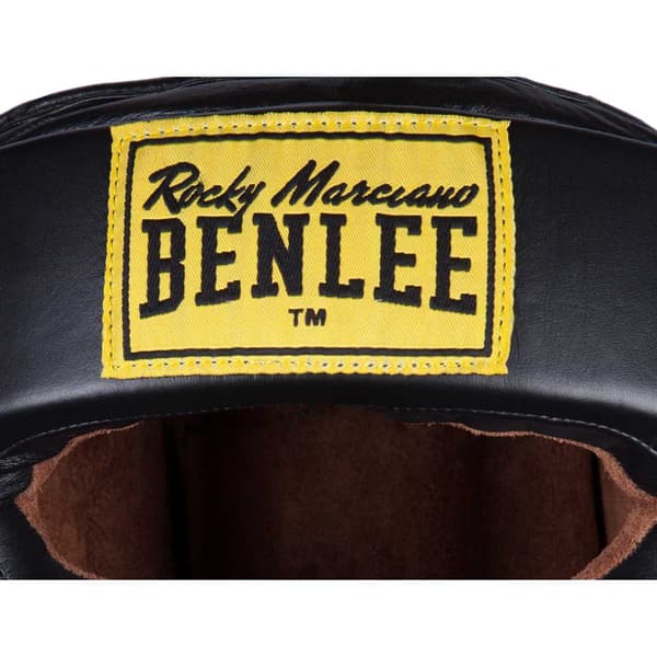 Benlee Nahkainen Päähine Poskensuojalla Full Face Protection Musta L-XL