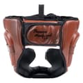 Miniatyrbillede 2 af 5: Benlee Beskyttende Hovedbeklædning I Læder Premium Headguard Brun L-XL