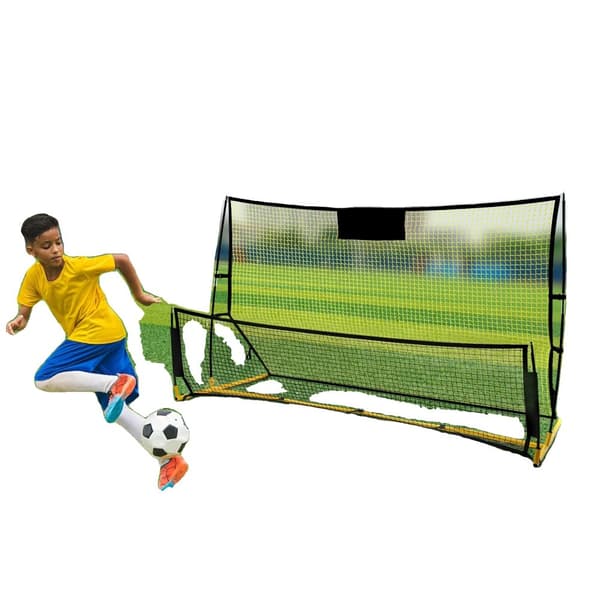 Fotboll Rebounder Nät, Hög och Låg Studsdesign, Hållbar Konstruktion, Lätt Att Montera