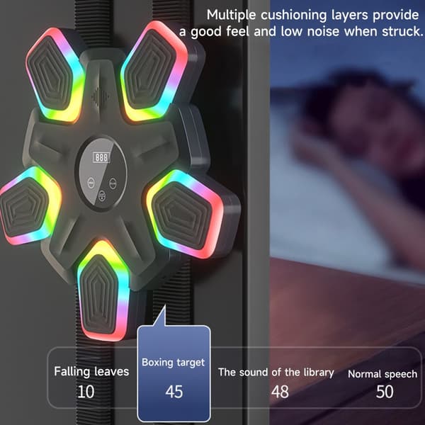 Smart Boxningsmaskin, Interaktiva Träningslägen, Platsbesparande Design
