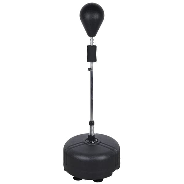 Punching Ball Boksepose, Justerbar Højde 120-160 cm, 360° Tilbagespring Vinkel,sort