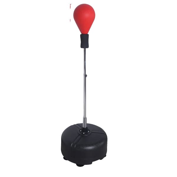 Bokseslagbold, justerbar højde 120-160 cm, rød skum med sort base,Rød