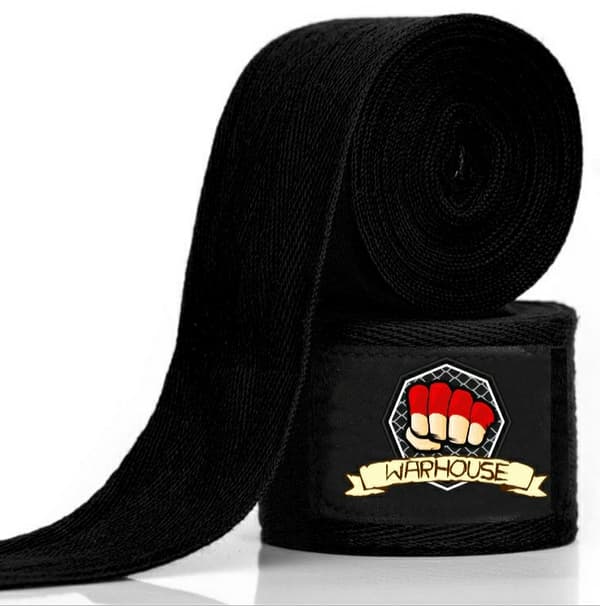 WarHouse Boxningsbandage Wraps 2,5m Svart