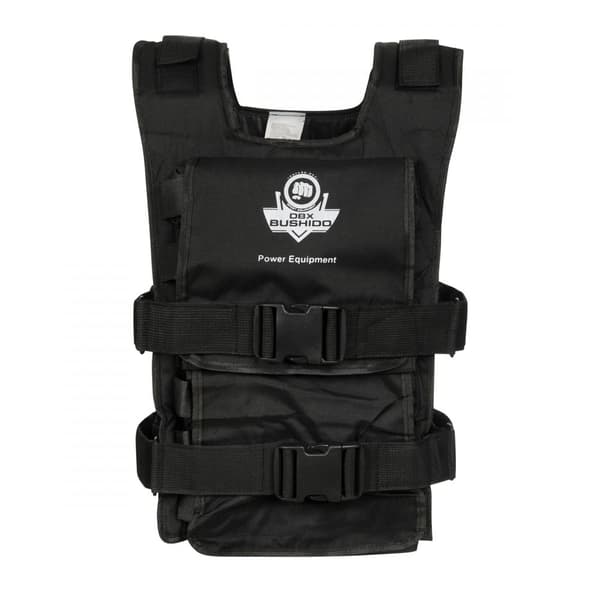 DBX Bushido viktväst 2.0 med 30 kg belastning (12 x 2,5 kg)