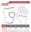 Miniatyrbillede 3 af 3: RDX Boksebandager Gel Wraps Inderhandsker Sort M