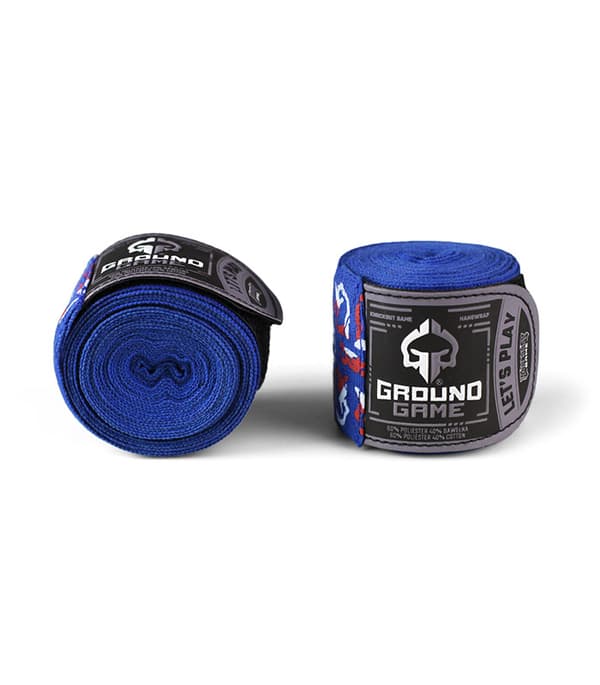 Ground Game -nyrkkeilysiteet "Logo" Siniset 4m