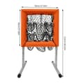 Miniatyrbild 2 av 2: Baseballträningsutrustning, Justerbar höjd 70-120 cm, Hållbar polyester och stål, Mångsidig användning för flera sporter,Orange