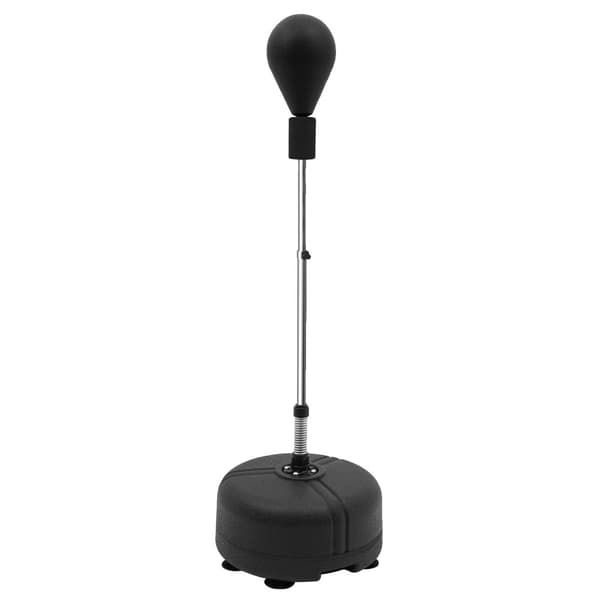 Justerbart boxningsreaktionsmål, 360° återstudsvinkel, höjd 120-160 cm, 6 sugkoppar,Svart