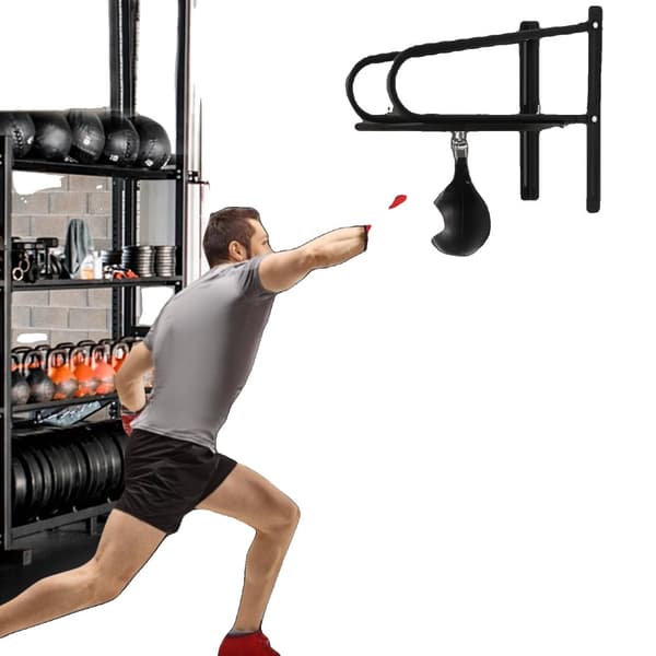 Boxningsträning Spinning Ball Mål, Justerbara Hastighetsinställningar, Uppblåsbar Cylinder