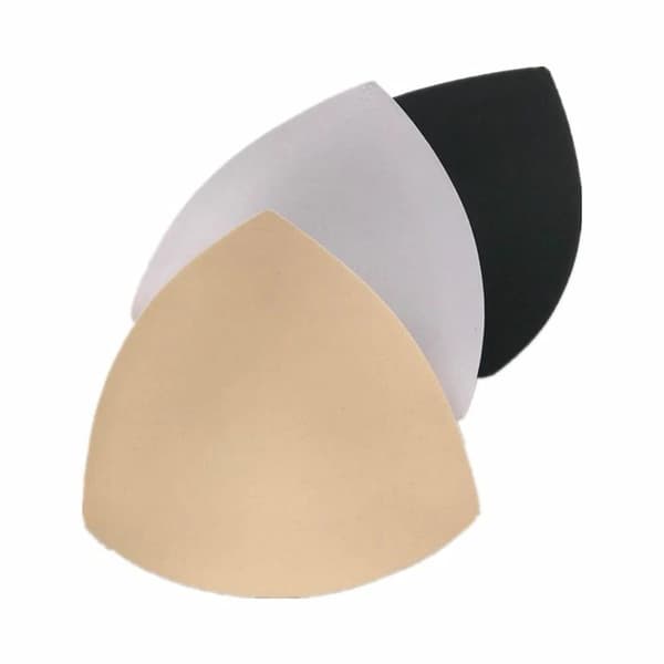 Irrotettavat rintaliivit Soft Cup -vaahtomuovirintaliivit Insert Foam Triangle -rintaliivit (väri: musta, valkoinen, ihonvärinen, 3 paria)