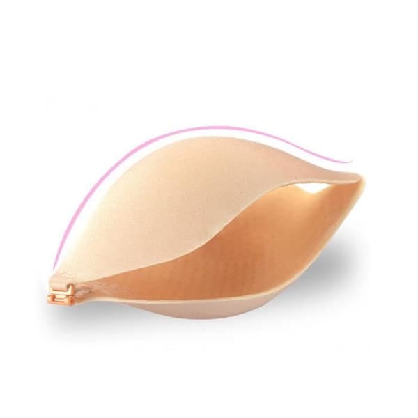 Push Up-BH Silikon Limpat Osynlig Décolleté Perfekt Sexig Look A Beige