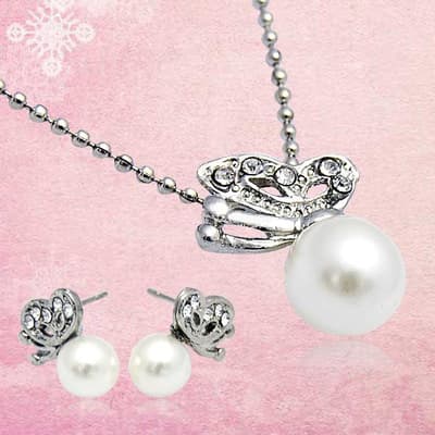 Crystal Butterfly Smyckeset