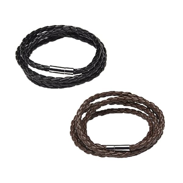 Flätat armband med magnetlås
