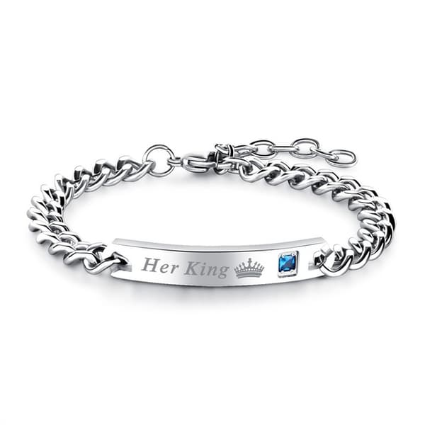 Kärleksarmband - Parsmycken - Her King / His Queen