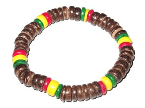 Rasta armbånd - Perle brun