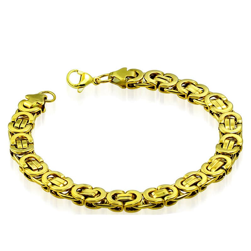 Herr Armband Kejsarlänk Rostfritt stål 316L B 8,5 mm L 22 cm