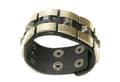 Miniatyrbilde 1 av 2: Svart Läder armband med nitar