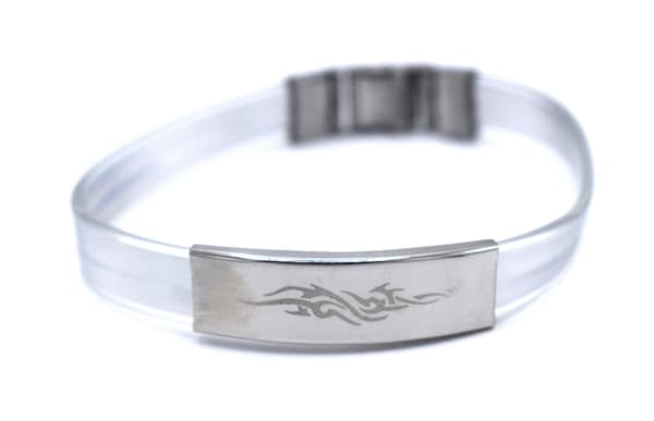 Tribel vit armband
