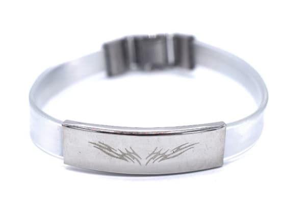 Vit Tribel armband