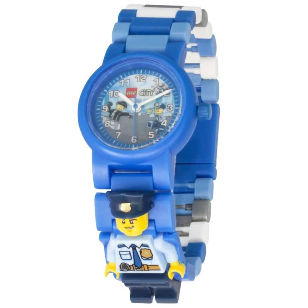 LEGO City armbåndsur med politimand plastik blå 8021193