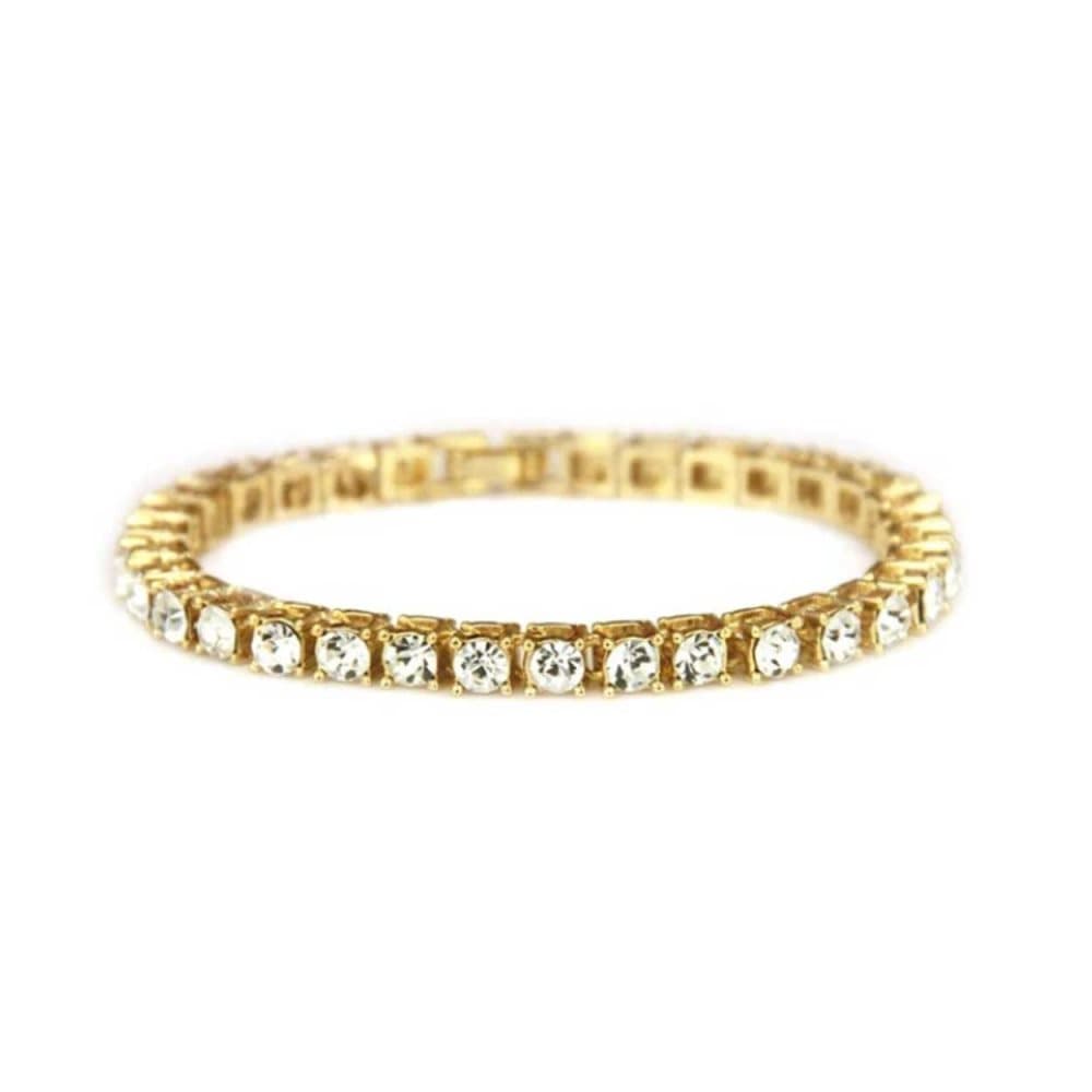 Armband Kedja i Guld Herrarmband Guldkedja Tennis Länk