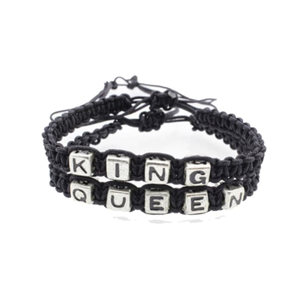 2-pack king & amp; Dronning, søt armbånd for par!