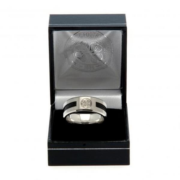 Celtic FC Black Inlay Ring