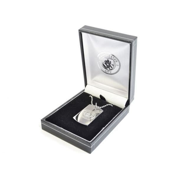 Manchester City FC Official Engraved Dog Tags Stainless Steel One Size