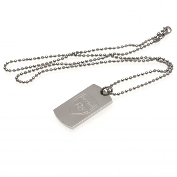 Arsenal FC Engraved Dog Tag And Chain Metal One Size