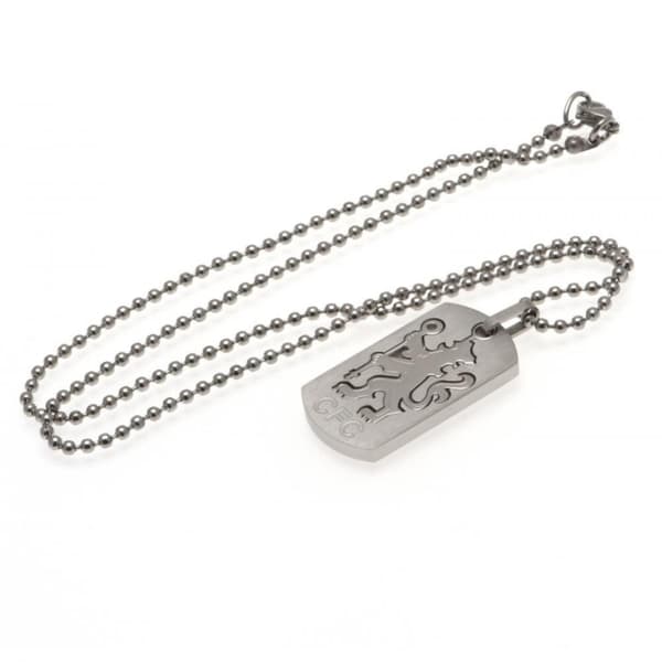 Chelsea FC Unisex Adults Dog Tag And Chain