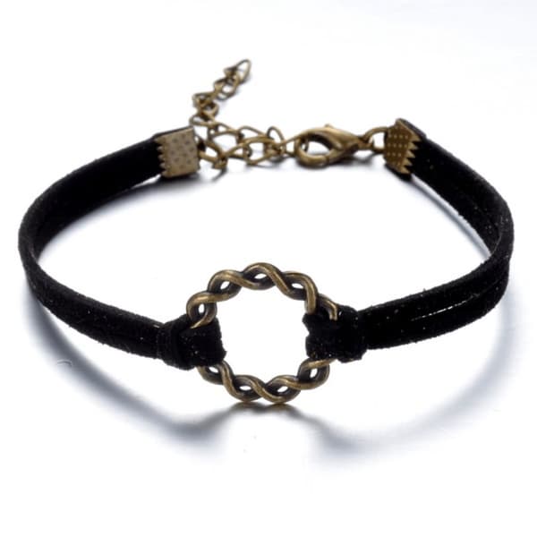 Armband med symbolen "Flätad ring" i metall - Flera färger