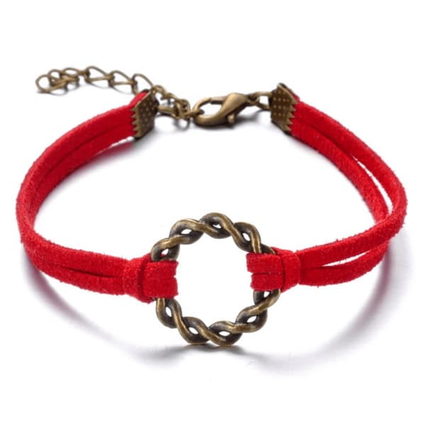 Armband med symbolen "Flätad ring" i metall - Flera färger