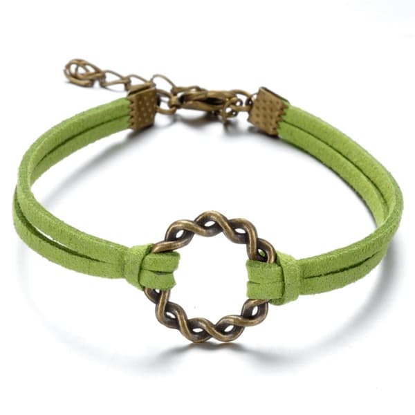 Armband med symbolen "Flätad ring" i metall - Flera färger