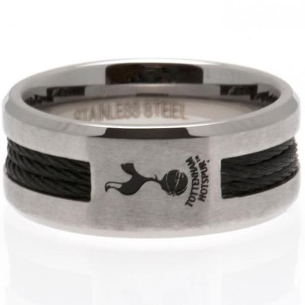 Tottenham Hotspur FC Svart inläggsring Silver Large