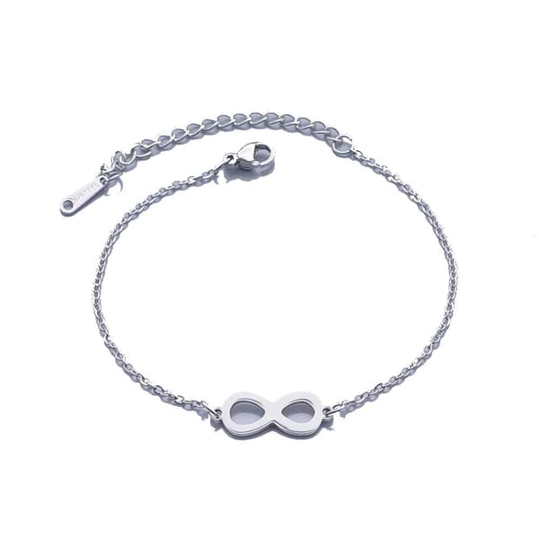 Armband med söt berlock i mitten stål tunn