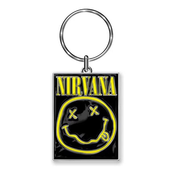 Nirvana Keychain: Smiley (Die-cast Relief)