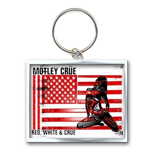 Motley Crue Keychain: Red, White & Crue (Photo-print)