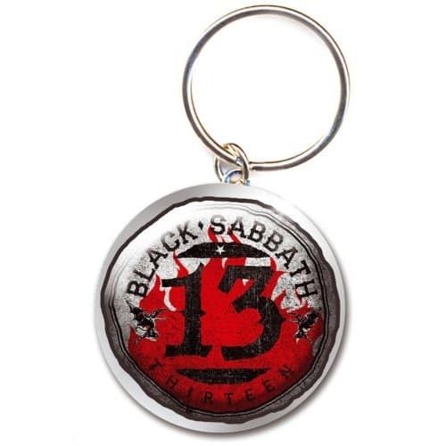 Black Sabbath Keychain: 13 Flame Circle (Photo-print)