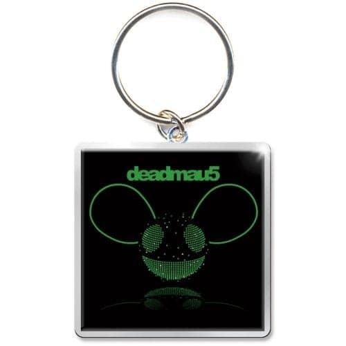 Deadmau5 Keychain: Green Head (Photo-print)